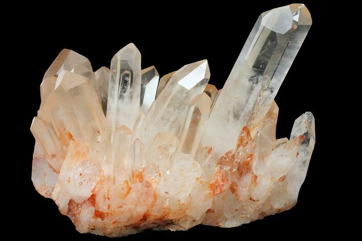 Tangerine Quartz Crystal Cluster - Madagascar #112806